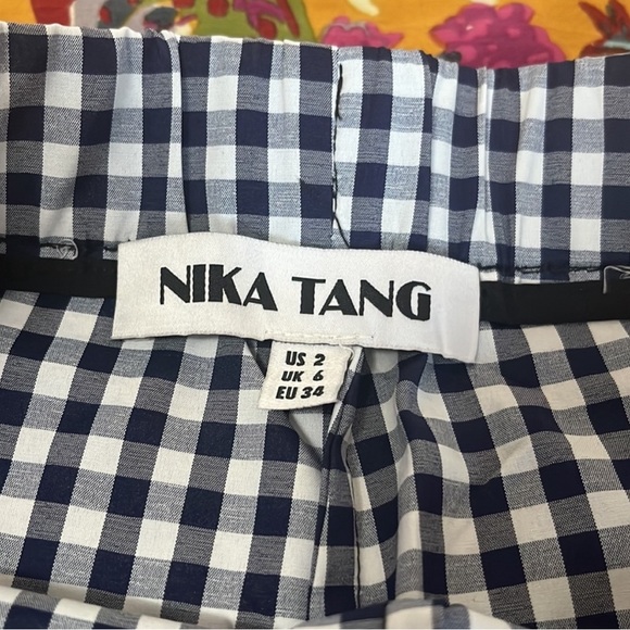 Nika Tang high waisted pants and cropped top gingham set - Picture 10 of 10